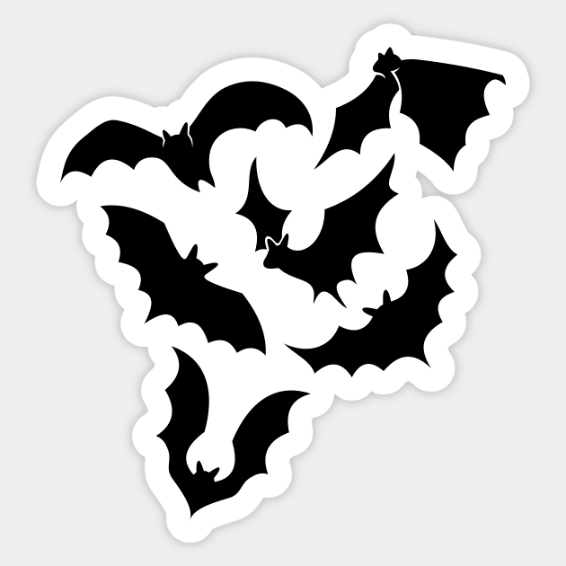 Bat Silhouettes Sticker by sifis